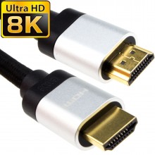 Hdmi v21 ultra high speed hdr 8k 4k 60hz 48gbps earc cable 1m copper 010451 