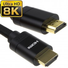 Hdmi v21 ultra high speed hdr 8k 4k 60hz 48gbps earc cable 1m silver 010456 
