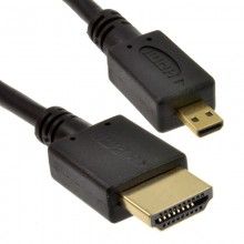 Micro d hdmi v14 high speed cable to hdmi for tablets cameras 2m 004984 