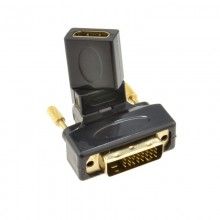 Pro vga socket 15 pin to dvi 24 5 male plug video adapter white 008731 