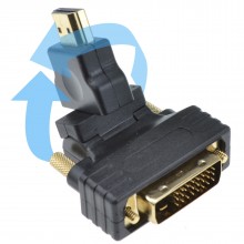 Slimline hdmi male to female right angled adapter 90 degrees gold 008711 