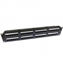 Lms data 24 port shielded network patch panel cat6 stp vertical punchdown 008007 