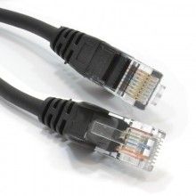 Black network ethernet rj45 cat5e cca utp patch 26awg cable lead 10m 005332 