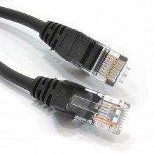 Black network ethernet rj45 cat5e cca utp patch 26awg cable 50cm 05m 004872 