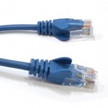 Blue network ethernet rj45 cat5e cca utp patch 26awg cable 025m 25cm 007226 