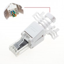 Idc punch down to rj45 plug for solid network ethernet cable cat6 010613 