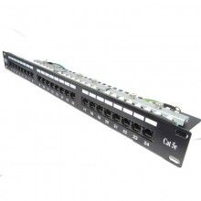Lms data 1u 48 port cat 5e rj45 networking 19 rack patch panel with cable tidy 008142 