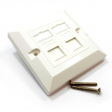 Rj45 face plate wall sockets cat5e single 1 port with keystones jacks 001074 