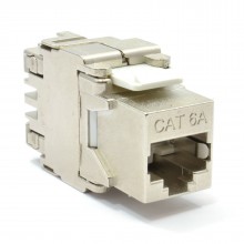 Tool less cat 6 ftp keystone for patch panel frame qs08311 or 08312 008315 