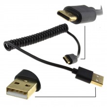 Usb micro socket to usb 31 type c male plug aluminium adapter rose 008832 