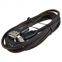 Denim usb 20 a to micro b android phone fast charge cable 22awg 1m 009382 