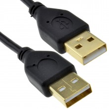 Gold usb 20 24awg high speed cable extension lead a plug to socket 5m 009036 