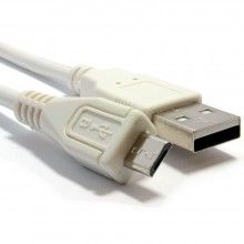 Hq shielded usb 20 a to micro b data and charging cable white 18m 006549 