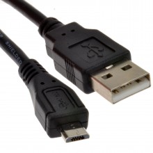Usb 20 a to micro b data and charging cable 18m lead black 007304 