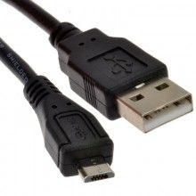 Usb 20 a to micro b data and charging cable 3m lead black 003934 