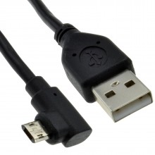 Usb 20 a to reversible double sided right angle micro b cable 05m 008978 