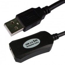 Usb 20 active lead a male to b type printer plug boosted cable 20m 008678 