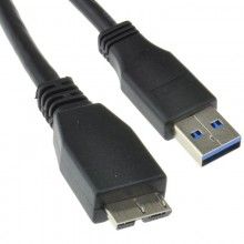 Usb 30 superspeed a male to 10 pin micro b male cable black 03m 30cm 007991 