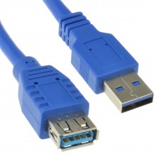 Usb 30 superspeed extension cable type a male to female black 5m long 004845 
