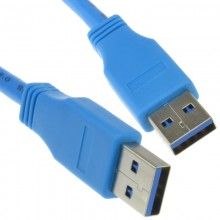 Usb 30 superspeed type a plug to a plug cable lead blue 1m 006958 