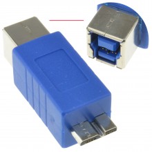 Usb 30 superspeed type a plug to a plug cable lead blue 5m 008330 
