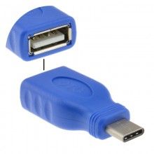 Usb 31 type c male to usb 20 micro b female socket adapter with otg 008778 