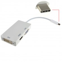 Usb 31 type c to dvi usb gigabit adapter with pd function 15cm 009702 