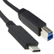 Usb gen2 type c male plug to usb 30 micro b male cable black 3m 010144 