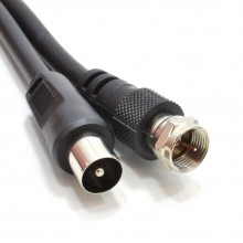 100hz hd rf aerial cable with suppressors plug to plug 15m 005594 