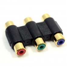 Component rgb red green blue rca phono video coupler adapter 002809 