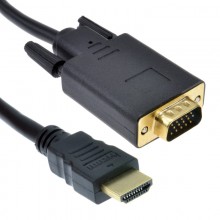 Hdmi 19 pin to svga 15 pin pc or laptop to monitor tv audio video cable 18m 009244 