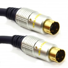 Pure ofc hq svhs s video 4 pin mini din cable gold 2m 000583 
