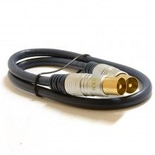 Pure ofc rf rg6 tv aerial coax lead gold male to female extension 3m 003571 
