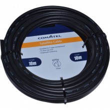 Rg59u coaxial aluminium braid coaxial cable reel 100m lead black 004076 