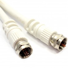 Satellite f connector plug to plug 75 ohm rg59 cable black 05m 50cm 002769 