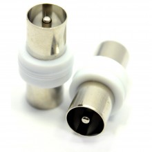 Toolless tv rf push in aerial male metal plug for coaxial cable 10 pack 008820 