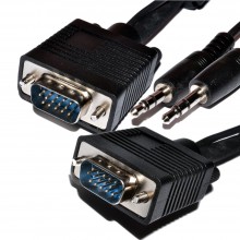 Av link vga 15 pin plug to vga socket dvi 24 4 socket adapter splitter cable 008384 